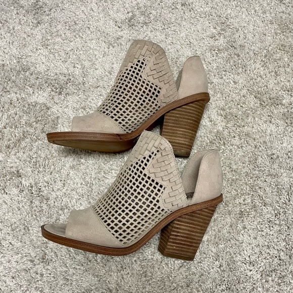 Vince Camuto Peep Toe Booties - Picture 5 of 5